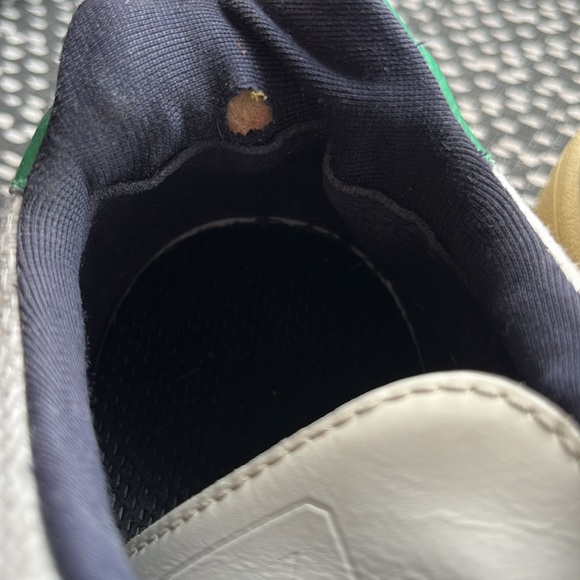 Veja sneackers V-12 white and green size W9 - Picture 7 of 8